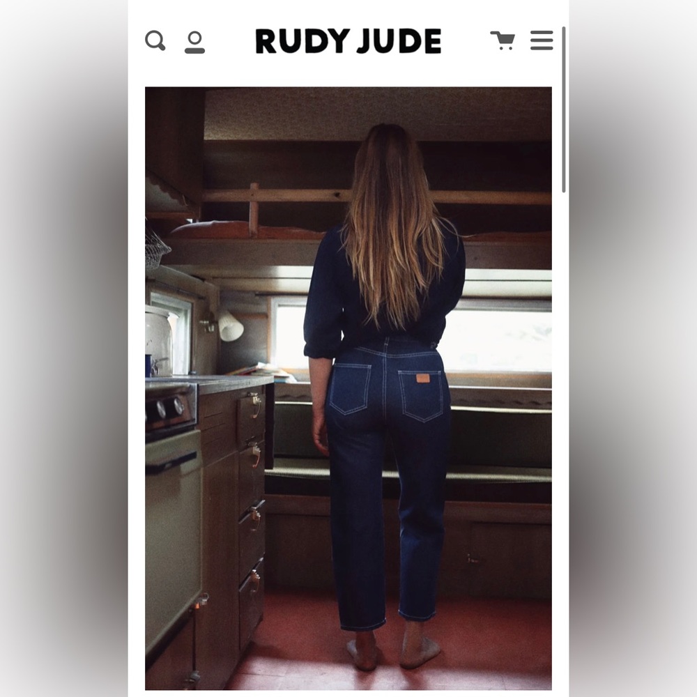 Rudy Jude NWT Adult Utility Jeans - Classic Indigo Size 1 Custom 24” inseam